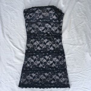 NEW Shape Wear Black Lace dress / slip Sz L